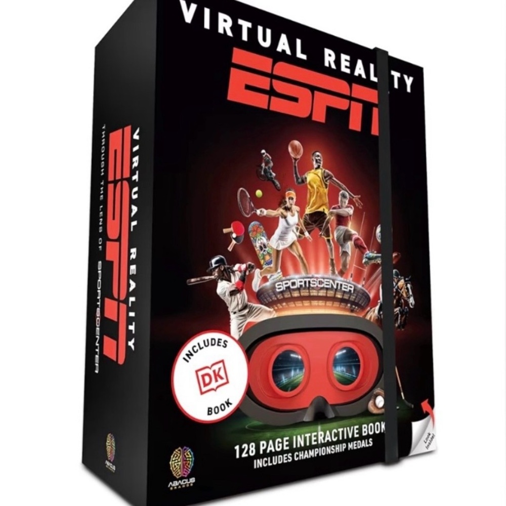 ESPN Virtual Reality Interactive Sports Book Set Complete Tested Box Repaired